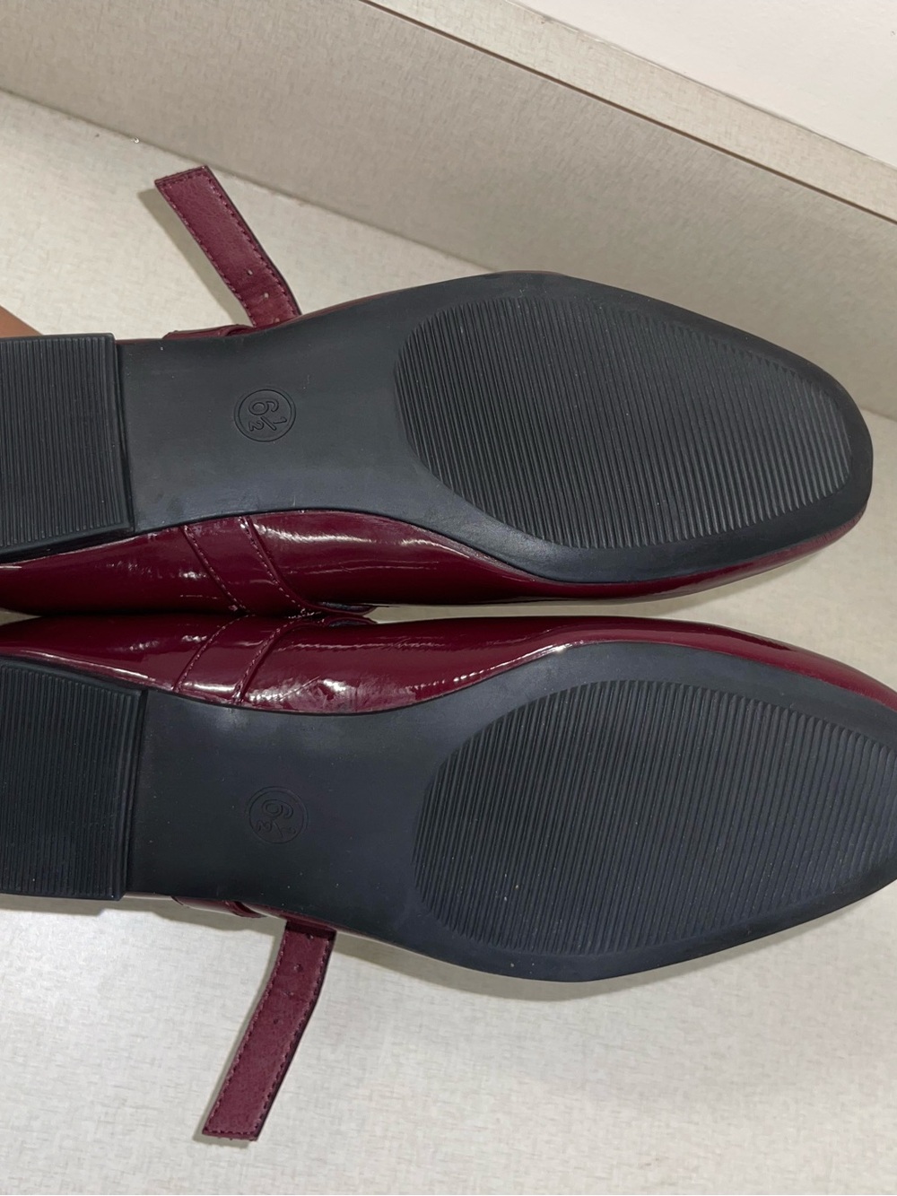 SOLD: a new day Patent Mary Jane Flats in Bordeaux Patent - Picture 9 of 10